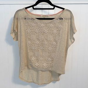 Rewind Medium Beige/Cream Lace Tunic